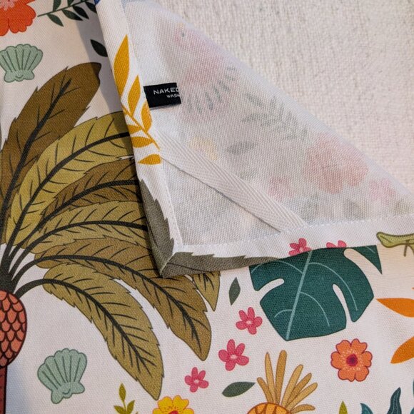 Mermaid Palm Tree Flamingo Tea Towel by Naked Decor NEW - Picture 2 of 3